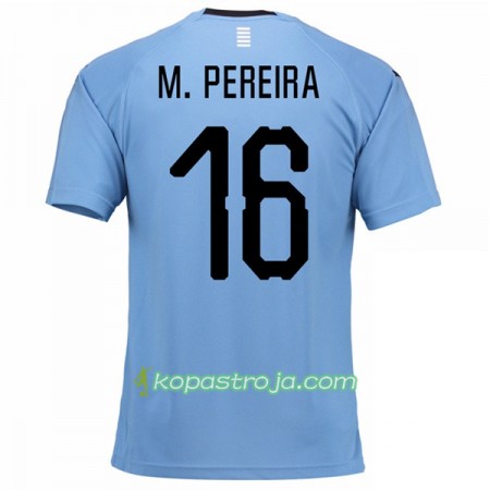 Billiga Fotbollströjor Uruguay M.Pereira 16 VM 2018 Hemma tröja